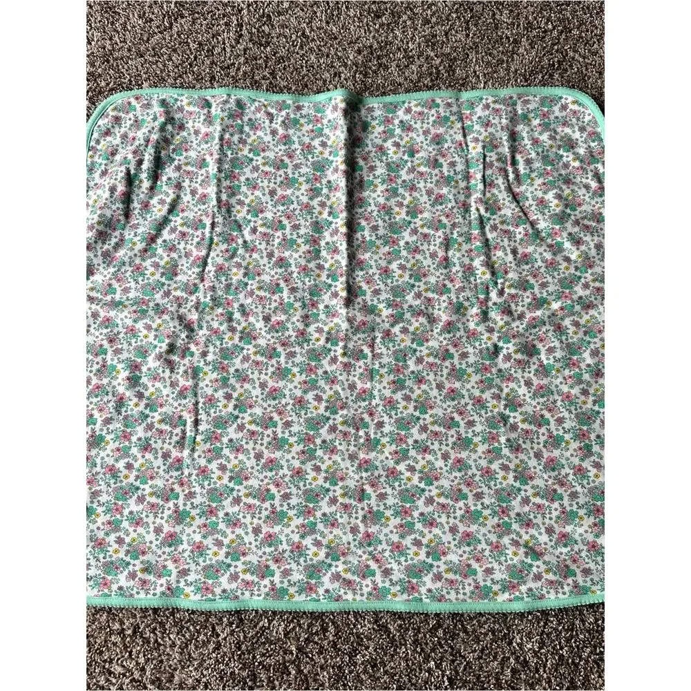 Carter’s Just One Year Reversible Floral Flowers Baby Blanket Mommy Loves Me